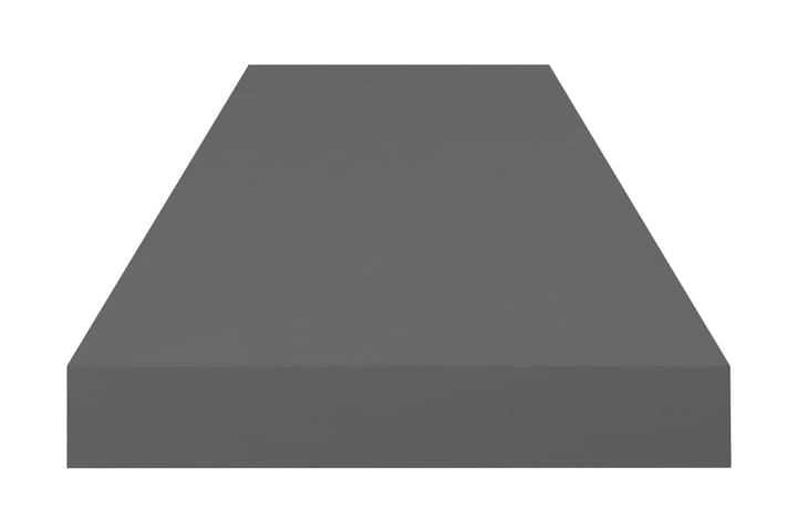 Flytende vegghylle høyglans grå 80x23,5x3,8 cm MDF - Vegghylle - Vegghengt oppbevaring