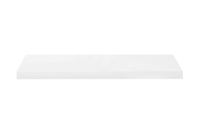 Flytende vegghylle høyglans hvit 80x23,5x3,8 cm MDF - Vegghylle - Vegghengt oppbevaring