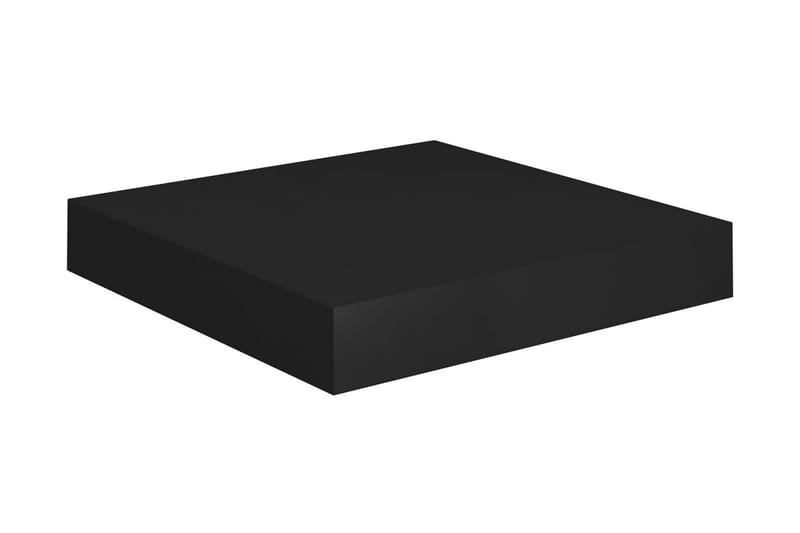 Flytende vegghylle svart 23x23,5x3,8 cm MDF - Vegghylle - Vegghengt oppbevaring