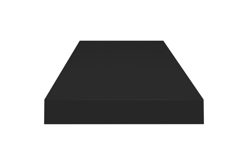 Flytende vegghylle svart 80x23,5x3,8 cm MDF - Vegghylle - Vegghengt oppbevaring