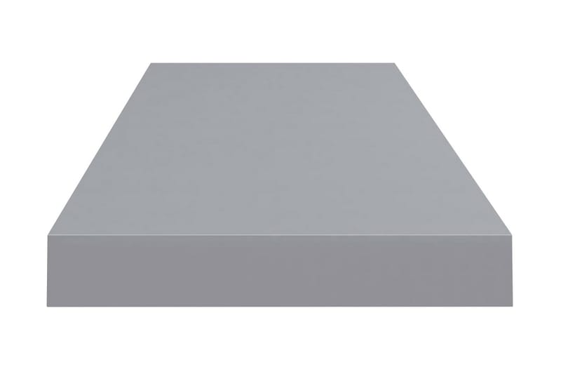 Flytende vegghyller 2 stk grå 80x23,5x3,8 cm MDF - Vegghylle - Vegghengt oppbevaring