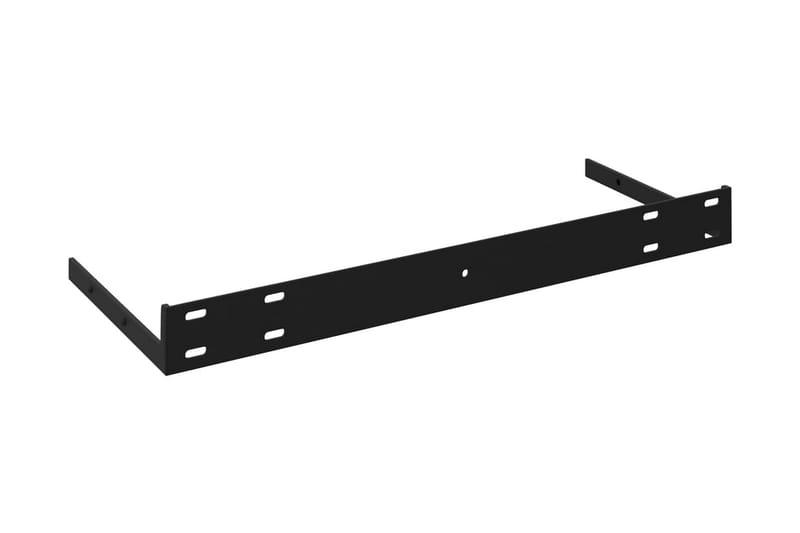 Flytende vegghyller 2 stk høyglans svart 60x23,5x3,8 cm MDF - Vegghylle - Vegghengt oppbevaring