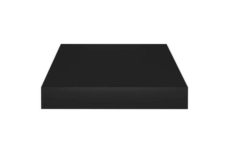 Flytende vegghyller 2 stk svart 23x23,5x3,8 cm MDF - Vegghylle - Vegghengt oppbevaring