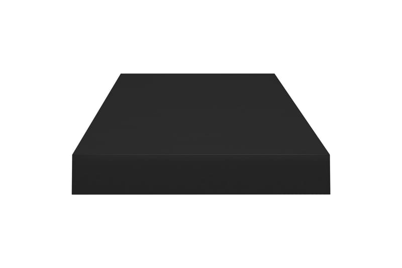 Flytende vegghyller 2 stk svart 60x23,5x3,8 cm MDF - Vegghylle - Vegghengt oppbevaring