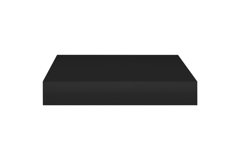 Flytende vegghyller 4 stk svart 23x23,5x3,8 cm MDF - Vegghylle - Vegghengt oppbevaring