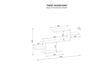 Furny Home Nattbord Dekor - Oppbevaring - Hylle - Vegghylle