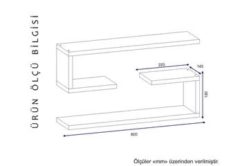 Furny Home Vegghylle 60 cm - Oppbevaring - Hylle - Vegghylle