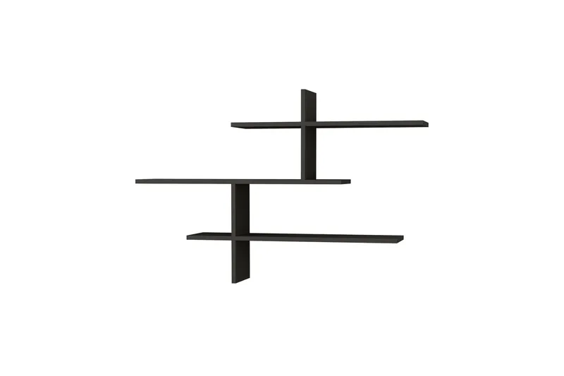 Glenure Vegghylle 123 cm - Antrasitt - Oppbevaring - Hylle - Vegghylle