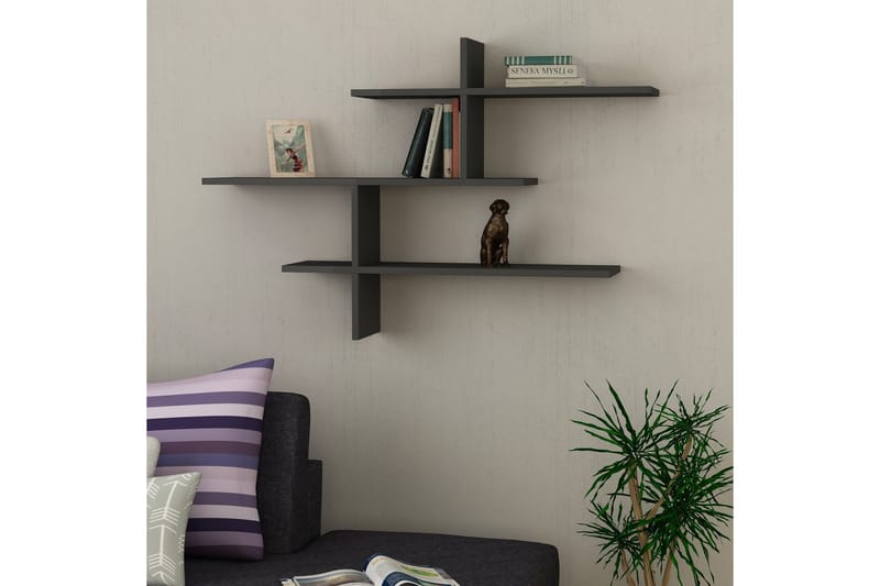 Glenure Vegghylle 123 cm, Antrasitt