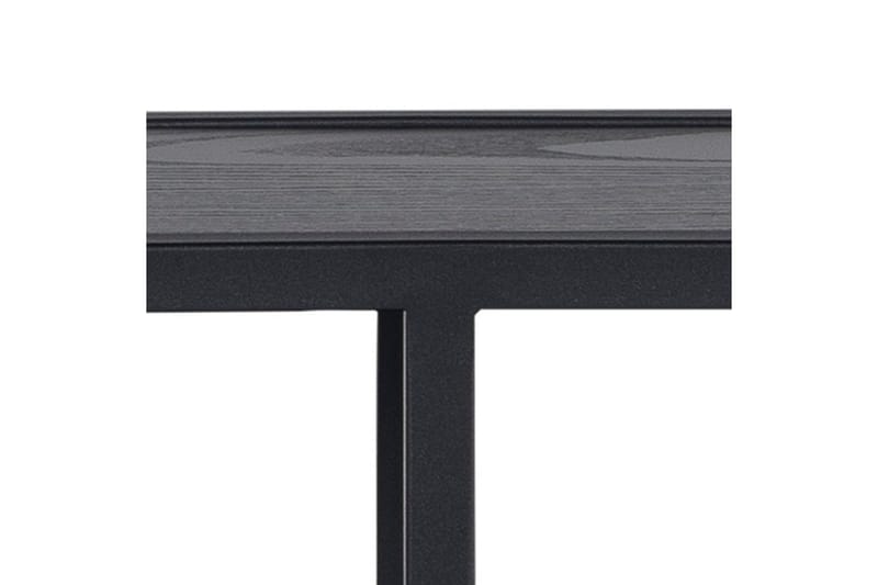 Hasslevik Vegghylle 77x20 cm 4 Hyller - Svart/Matt Svart - Oppbevaring - Hylle - Vegghylle