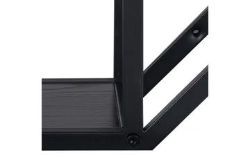 Hasslevik Vegghylle 77x20 cm 4 Hyller - Svart/Matt Svart - Oppbevaring - Hylle - Vegghylle