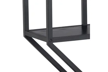 Hasslevik Vegghylle 77x20 cm 4 Hyller - Svart/Matt Svart - Oppbevaring - Hylle - Vegghylle