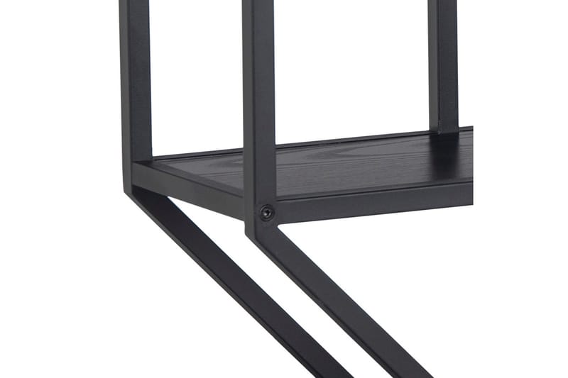 Hasslevik Vegghylle 77x20 cm 4 Hyller - Svart/Matt Svart - Oppbevaring - Hylle - Vegghylle