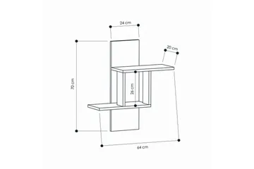 Homitis Vegghylle - Oppbevaring - Hylle - Vegghylle