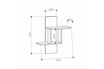 Homitis Vegghylle - Oppbevaring - Hylle - Vegghylle