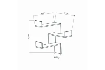 Homitis Vegghylle - Oppbevaring - Hylle - Vegghylle