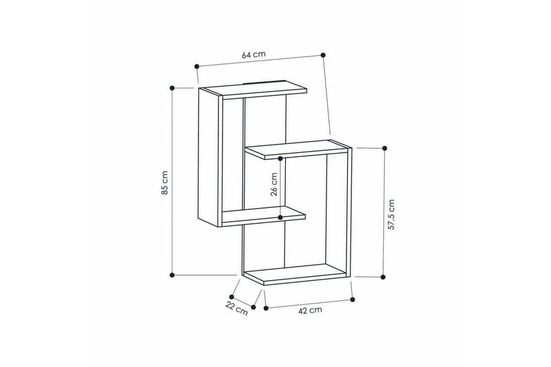 Homitis Vegghylle - Oppbevaring - Hylle - Vegghylle