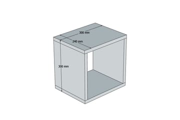 Hovdane Vegghylle 30 cm - Bl å - Oppbevaring - Hylle - Vegghylle