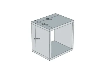 Hovdane Vegghylle 30 cm - Hvit - Oppbevaring - Hylle - Vegghylle