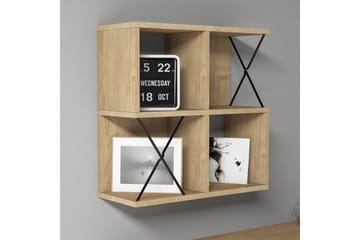 Hovdane Vegghylle 60 cm - Brun/Svart - Oppbevaring - Hylle - Vegghylle