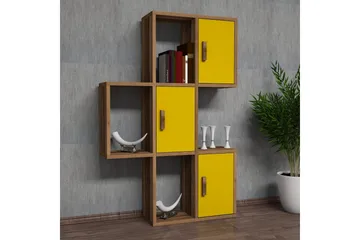 Hovdane Vegghylle 75 cm - Brun/Gul - Oppbevaring - Hylle - Vegghylle