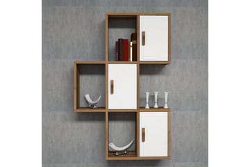 Hovdane Vegghylle 75 cm - Brun/Hvit - Oppbevaring - Hylle - Vegghylle