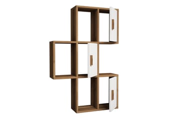 Hovdane Vegghylle 75 cm - Brun/Hvit - Oppbevaring - Hylle - Vegghylle