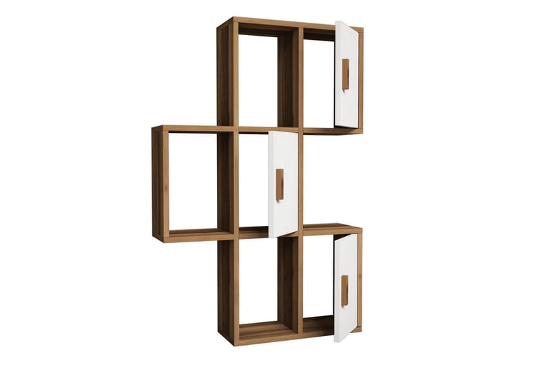 Hovdane Vegghylle 75 cm - Brun/Hvit - Oppbevaring - Hylle - Vegghylle