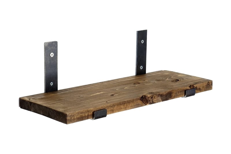 Hueter Vegghylle 40 cm, Svart / Valnøtt