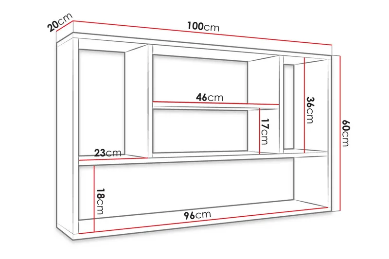 Hylle PAPIKO - Hvit - Oppbevaring - Hylle - Vegghylle