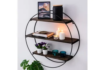 Jundiai Vegghylle 60x15 cm 3 Hyller - Oppbevaring - Hylle - Vegghylle