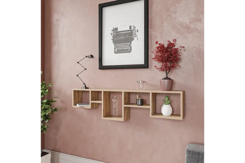 Karaseki vegghylle 120x17 cm - Oppbevaring - Hylle - Vegghylle
