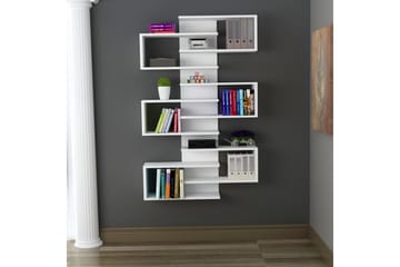 Karber Bokhylle 75 cm - Hvit - Oppbevaring - Hylle - Vegghylle
