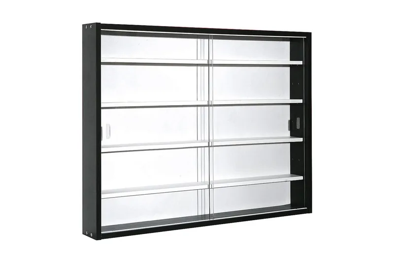 Komori Veggmonter 80 cm - Svart/Hvit - Oppbevaring - Hylle - Vegghylle