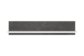 Kranea Vegghylle 22x125 cm - Grå/Hvit - Oppbevaring - Hylle - Vegghylle