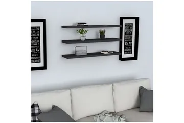 Lakasha Vegghylle 2 cm - Antrasitt - Oppbevaring - Hylle - Vegghylle