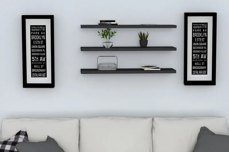 Lakasha Vegghylle 2 cm, Antrasitt