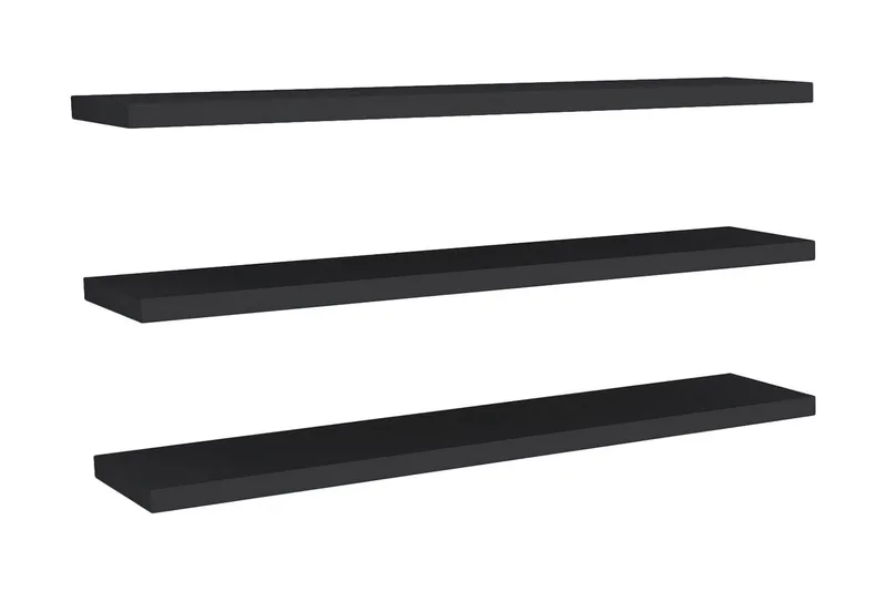 Lakasha Vegghylle 2 cm - Antrasitt - Oppbevaring - Hylle - Vegghylle