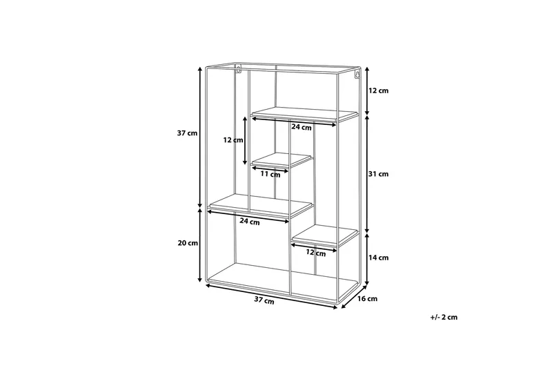 Laurel Vegghylle 37 cm - Tre / Natur - Oppbevaring - Hylle - Vegghylle