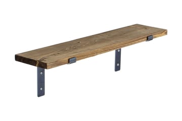 Lilamae Vegghylle 60 cm - Svart / Valnøtt - Oppbevaring - Hylle - Vegghylle