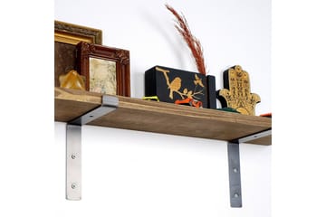 Lilamae Vegghylle 60 cm - Svart / Valnøtt - Oppbevaring - Hylle - Vegghylle