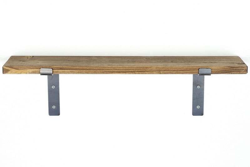 Lilamae Vegghylle 60 cm - Svart / Valnøtt - Oppbevaring - Hylle - Vegghylle