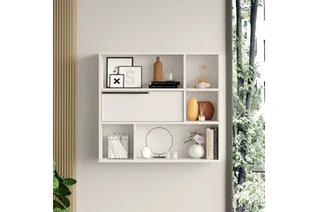 Liyakat Vegghylle 90,1 cm - Hvit - Oppbevaring - Hylle - Vegghylle