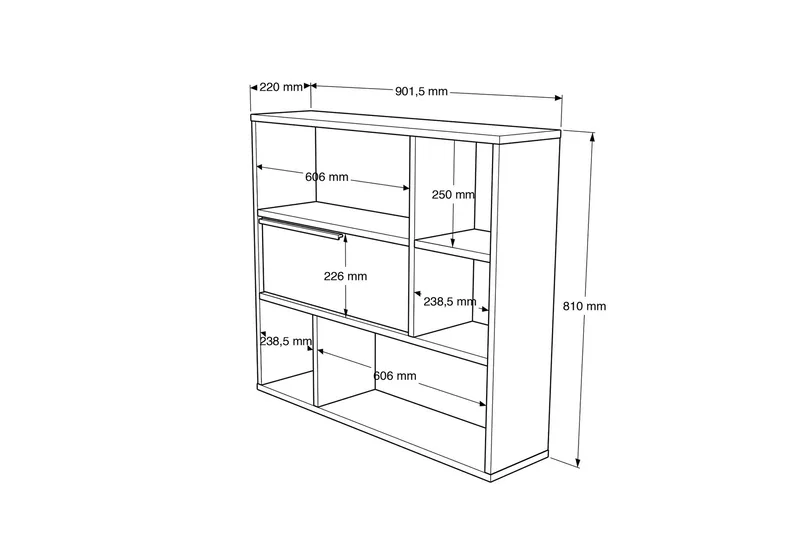 Liyakat Vegghylle 90,1 cm - Hvit - Oppbevaring - Hylle - Vegghylle