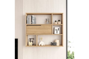 Liyakat Vegghylle 90,1 cm - Valnøtt - Oppbevaring - Hylle - Vegghylle