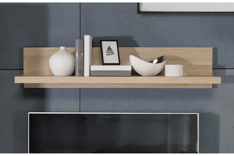 Loannia Vegghylle 22x120 cm - Brun - Oppbevaring - Hylle - Vegghylle