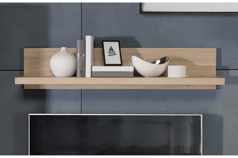 Loannia Vegghylle 22x120 cm - Brun - Oppbevaring - Hylle - Vegghylle