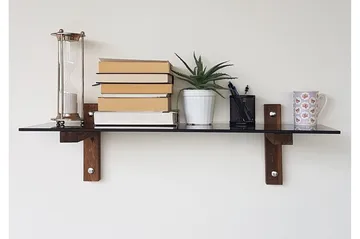 Michaelchristop Vegghylle 85 cm - Valnøtt - Oppbevaring - Hylle - Vegghylle