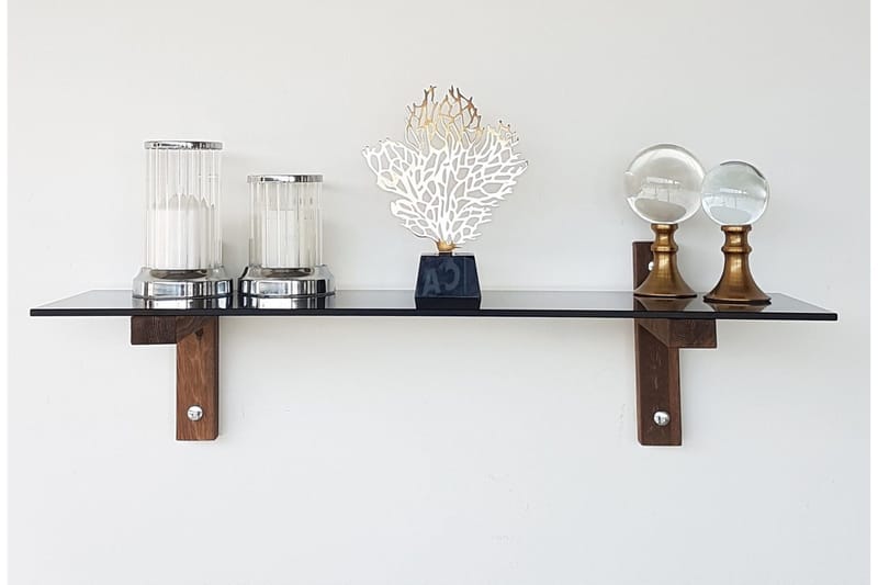 Michaelchristop Vegghylle 85 cm - Valnøtt - Oppbevaring - Hylle - Vegghylle