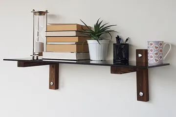 Michaelchristop Vegghylle 85 cm - Valnøtt - Oppbevaring - Hylle - Vegghylle